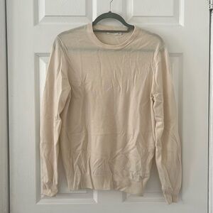 Suit supply merino wool cream sweater